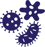 Illustration of multiple pathogens